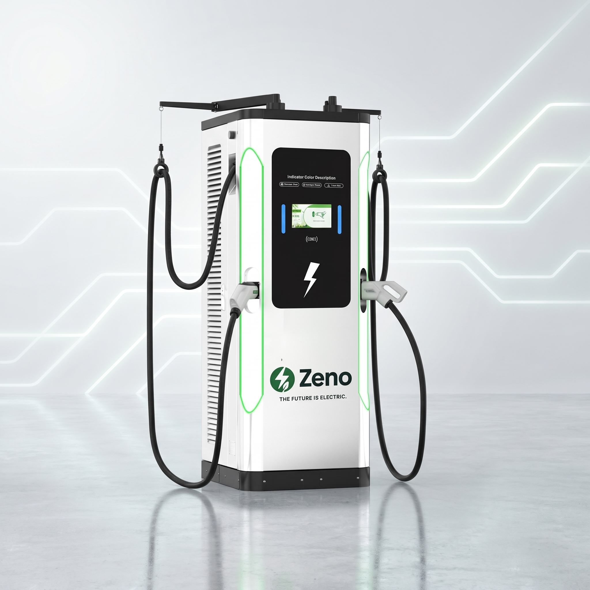 עמדת טעינה מהירה DC 180kW לפרויקטים גדולים — Zeno Energy